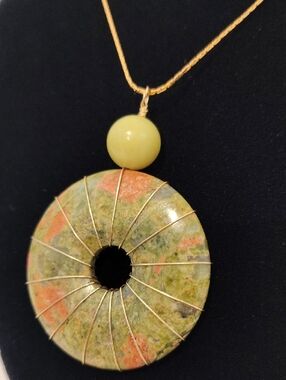 Unakite Pendant Necklace